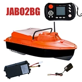 JABO2BG  auto navigation single battery fish finder bait boat 16 feeding points and 11 languages German OFC